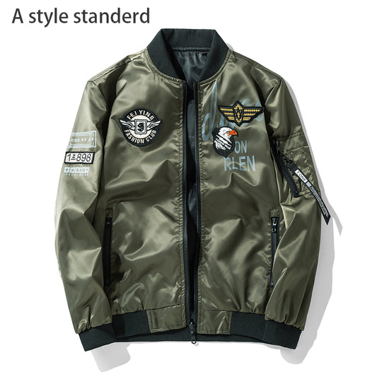 Motorcycle jacket Army Air Force Fly Pilot Jacket Military Airborne Flight Tact