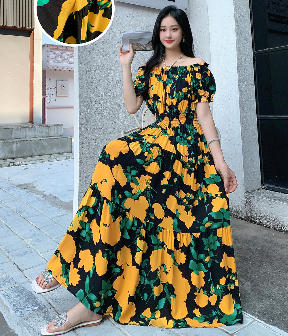 Summer Vestidos Robe Maxi Long Gorgeous Dress Women Boho Korean Fashion Style Casua