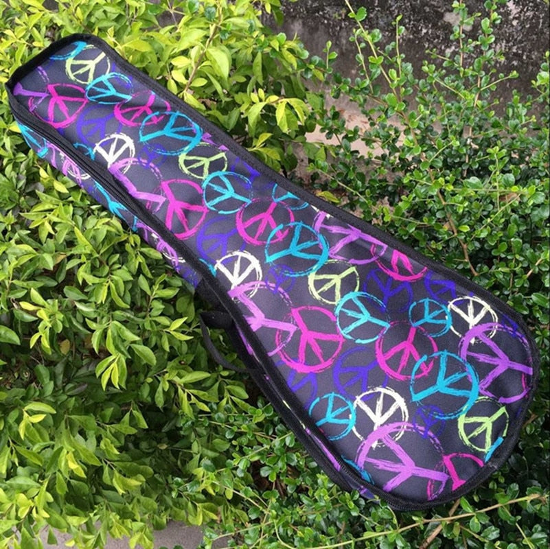 Wholesale Waterproof 21 23 24 26 28 Soprano Ukulele Case Guitar Bag Soft Gig Ukelele Cover Tenor Lanikai Concert Color Backpack