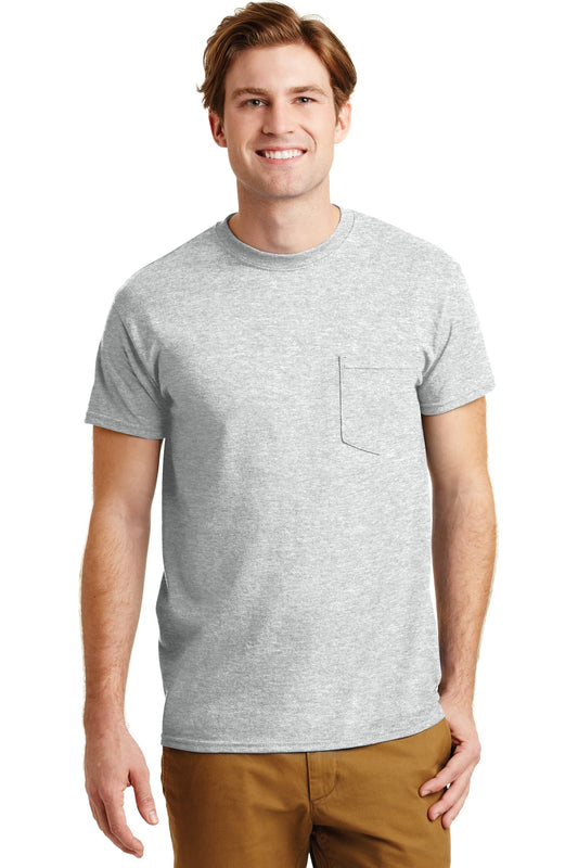 GildanÂ® - DryBlendÂ® 50 Cotton/50 Poly Pocket T-Shirt. 8300