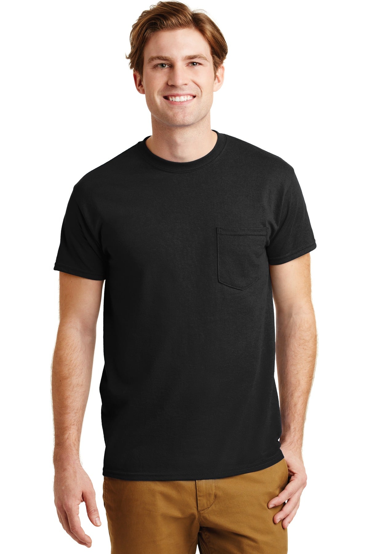 GildanÂ® - DryBlendÂ® 50 Cotton/50 Poly Pocket T-Shirt. 8300