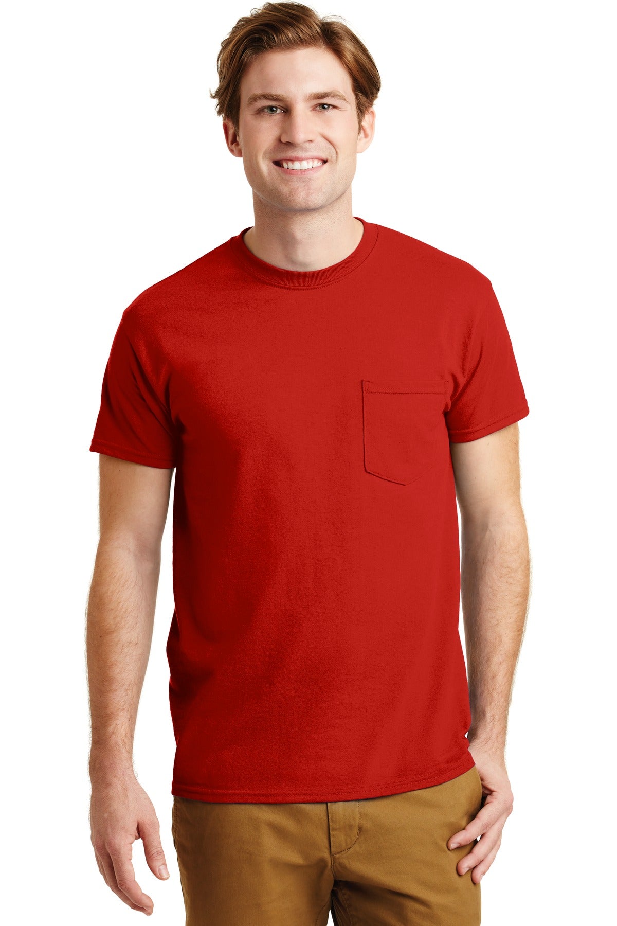 GildanÂ® - DryBlendÂ® 50 Cotton/50 Poly Pocket T-Shirt. 8300