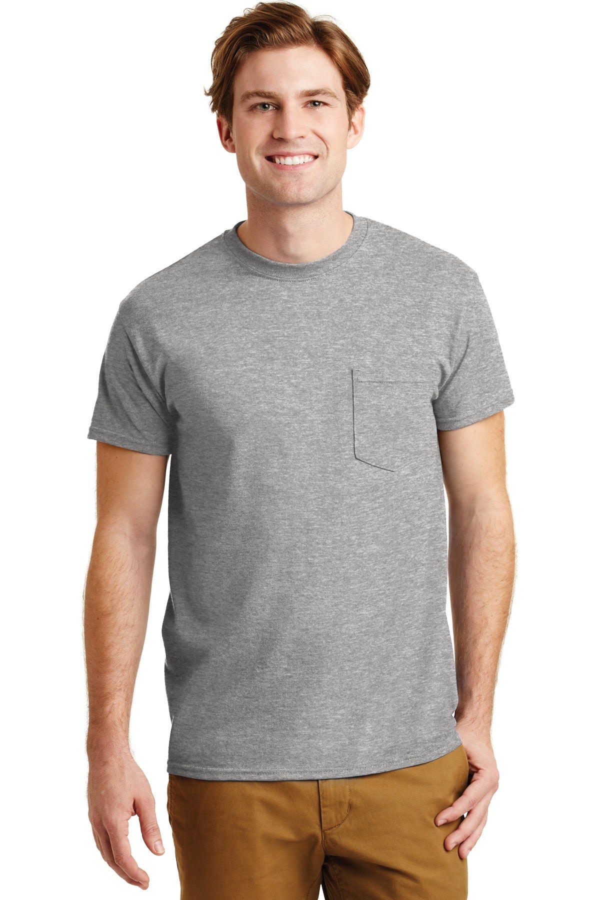 GildanÂ® - DryBlendÂ® 50 Cotton/50 Poly Pocket T-Shirt. 8300