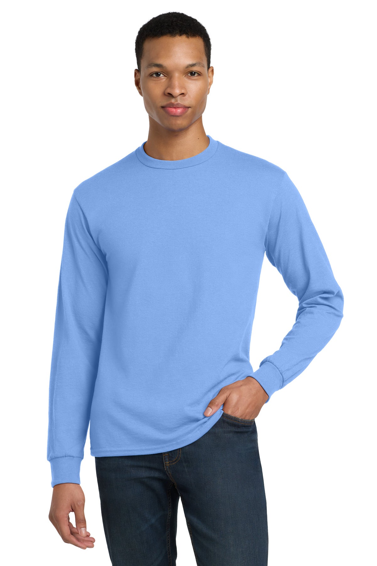 GildanÂ® - DryBlendÂ® 50 Cotton/50 Poly Long Sleeve T-Shirt. 8400