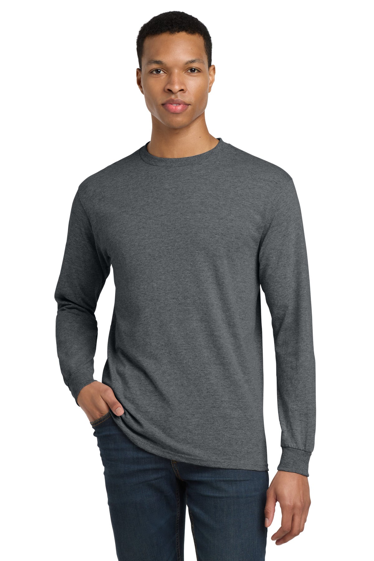 GildanÂ® - DryBlendÂ® 50 Cotton/50 Poly Long Sleeve T-Shirt. 8400