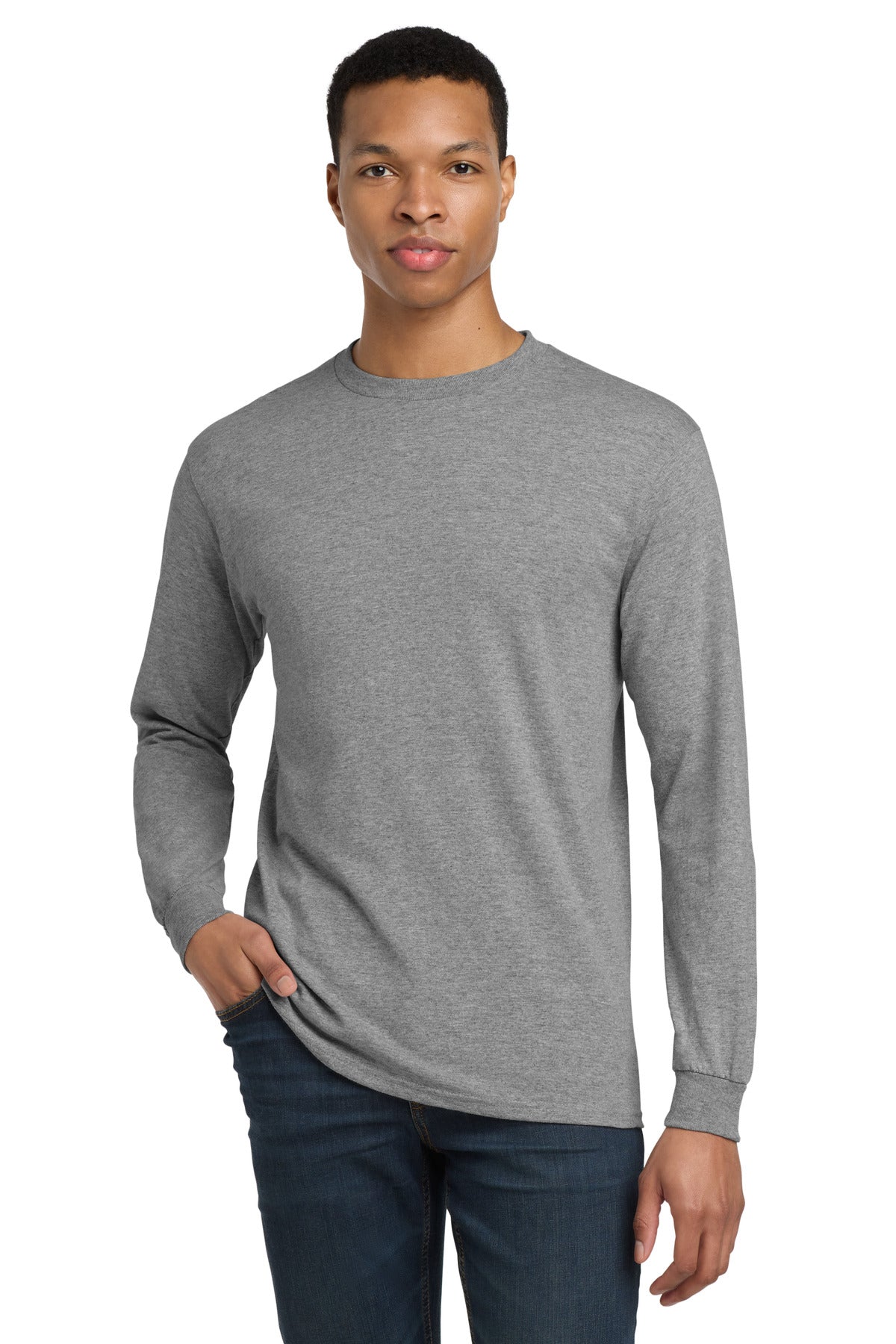 GildanÂ® - DryBlendÂ® 50 Cotton/50 Poly Long Sleeve T-Shirt. 8400