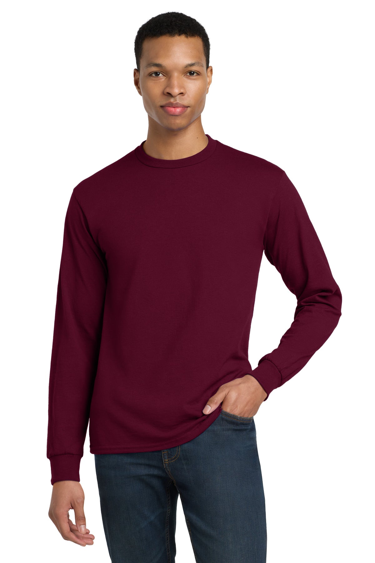 GildanÂ® - DryBlendÂ® 50 Cotton/50 Poly Long Sleeve T-Shirt. 8400