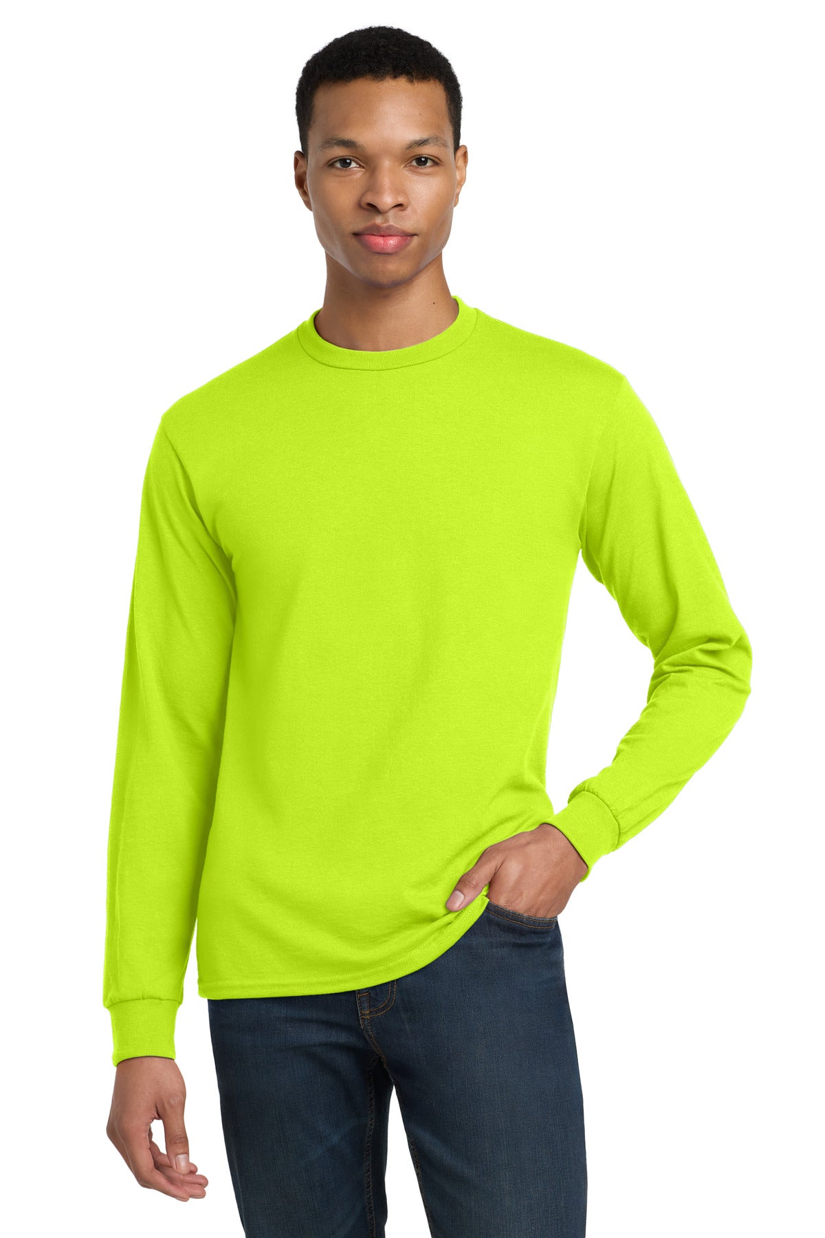 GildanÂ® - DryBlendÂ® 50 Cotton/50 Poly Long Sleeve T-Shirt. 8400