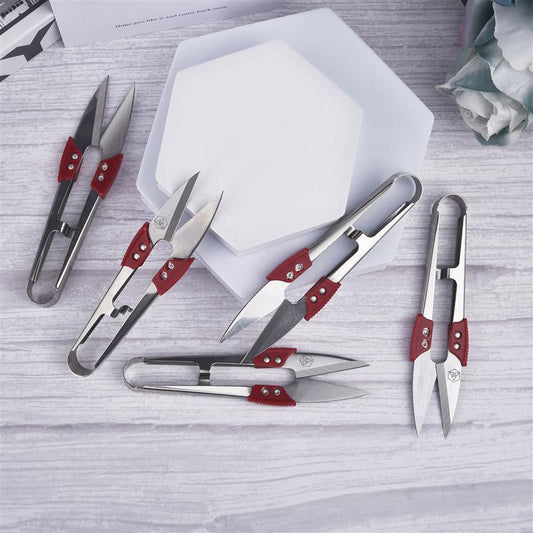 1/5pcs/Set Stainless Steel Yarn Shears Cutting Sewing Scissors Shears Cross Stitch Scissors Embroidery Scissor U Thread Scissors