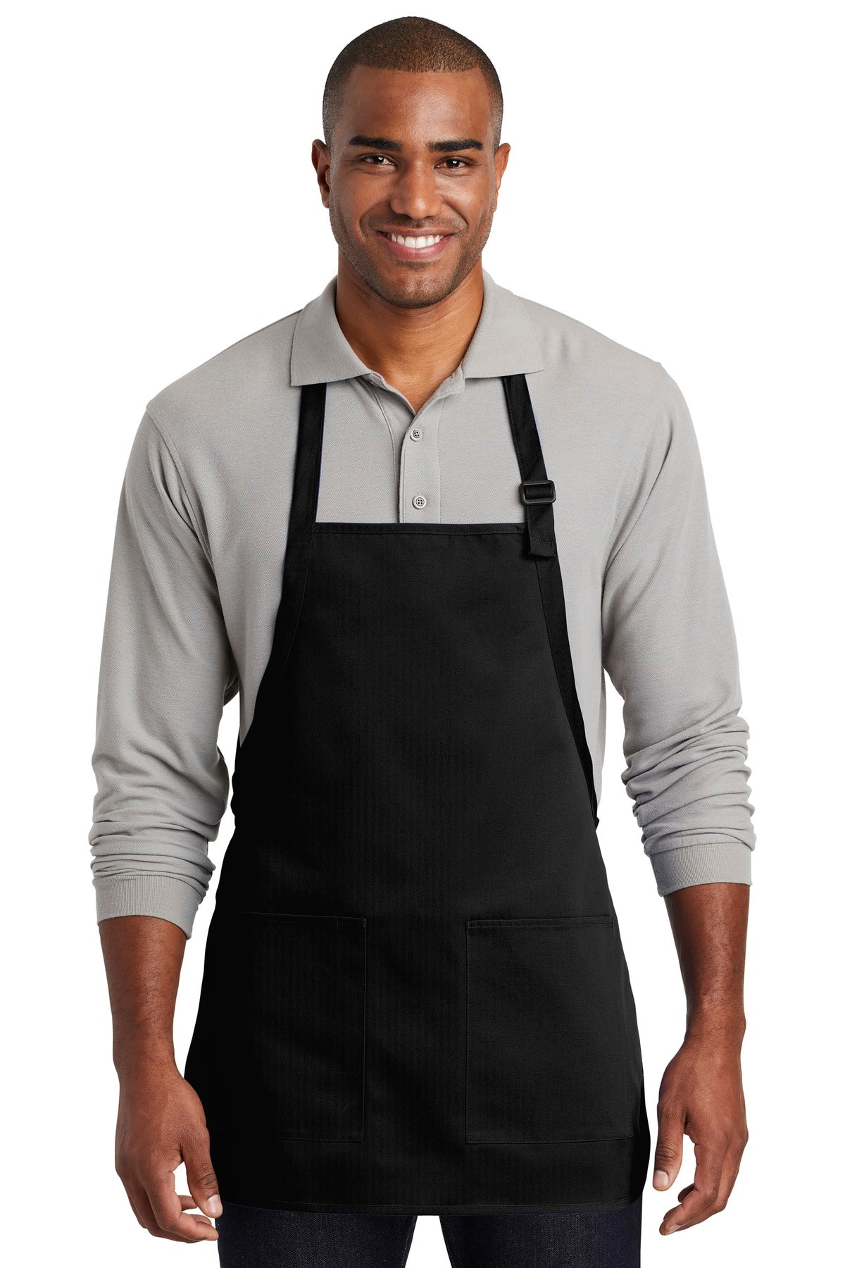 Port Authority ? Medium-Length Two-Pocket Bib Apron. A601