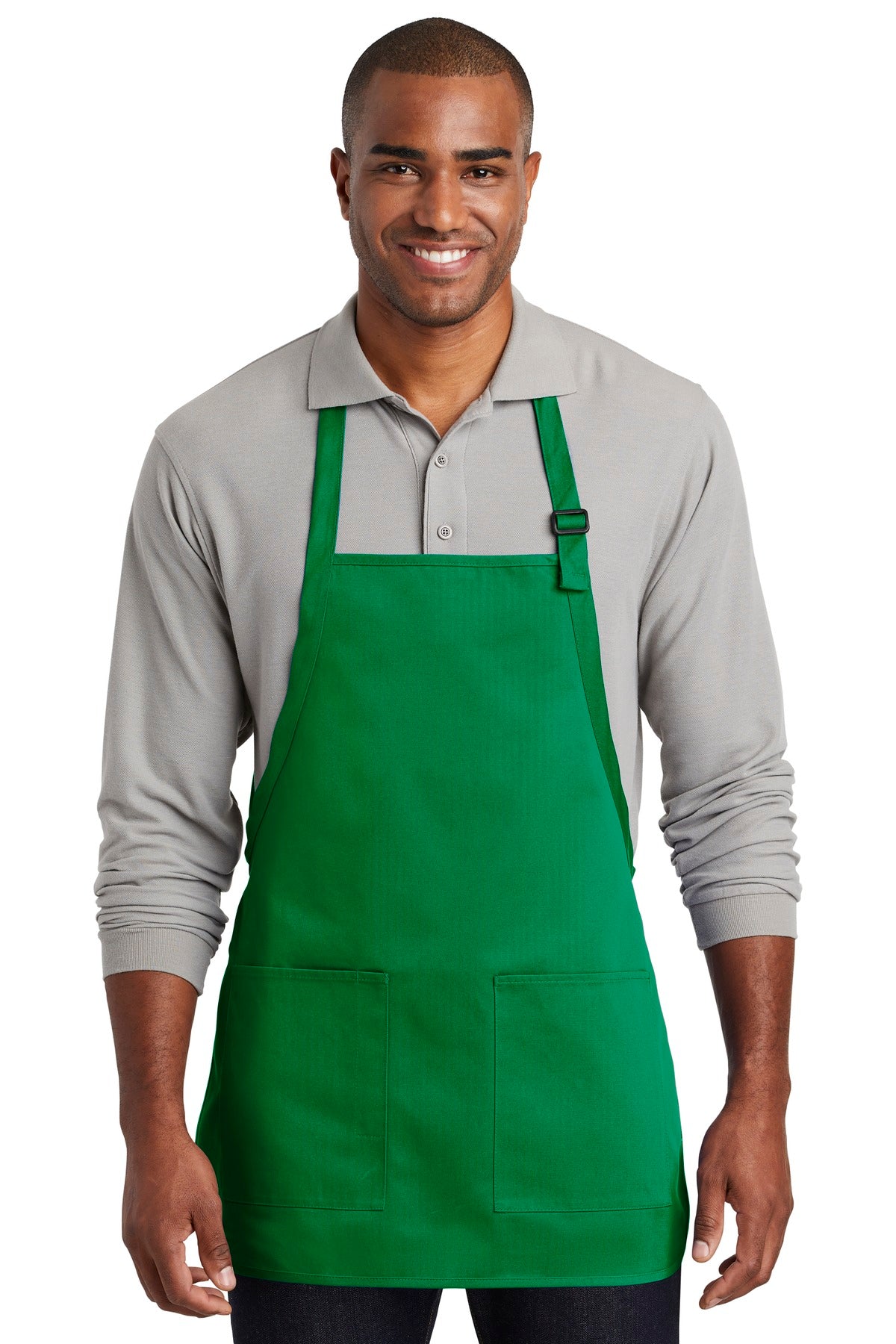 Port Authority ? Medium-Length Two-Pocket Bib Apron. A601