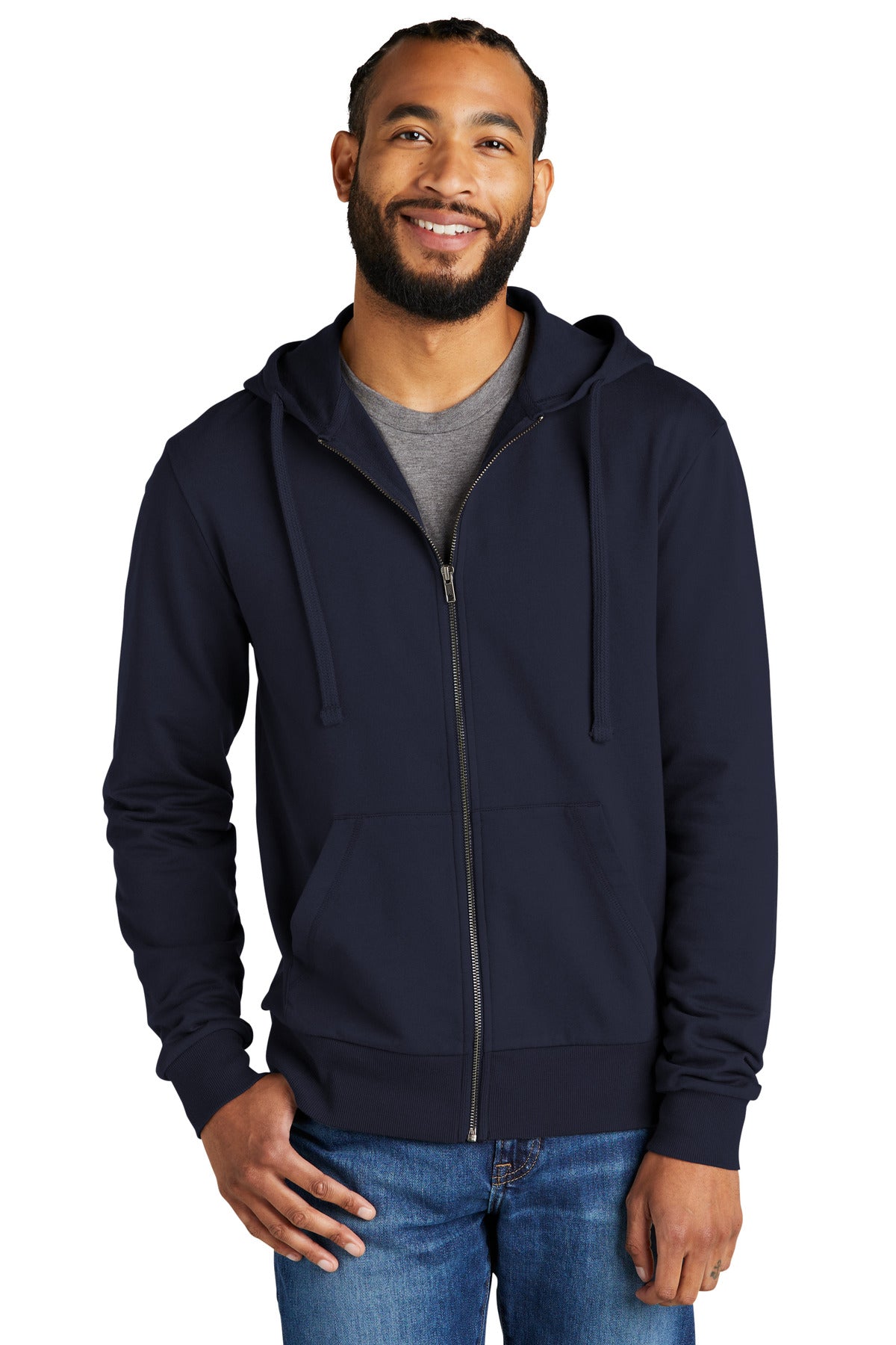 AllmadeÂ® Unisex Organic French Terry Full-Zip Hoodie AL4002