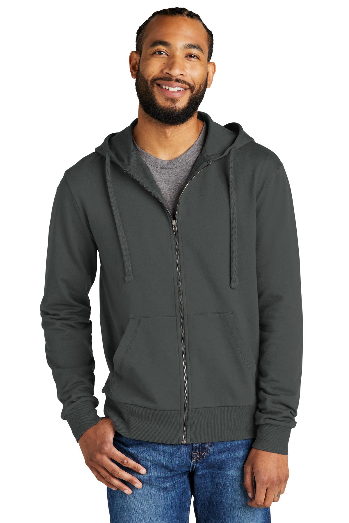 AllmadeÂ® Unisex Organic French Terry Full-Zip Hoodie AL4002