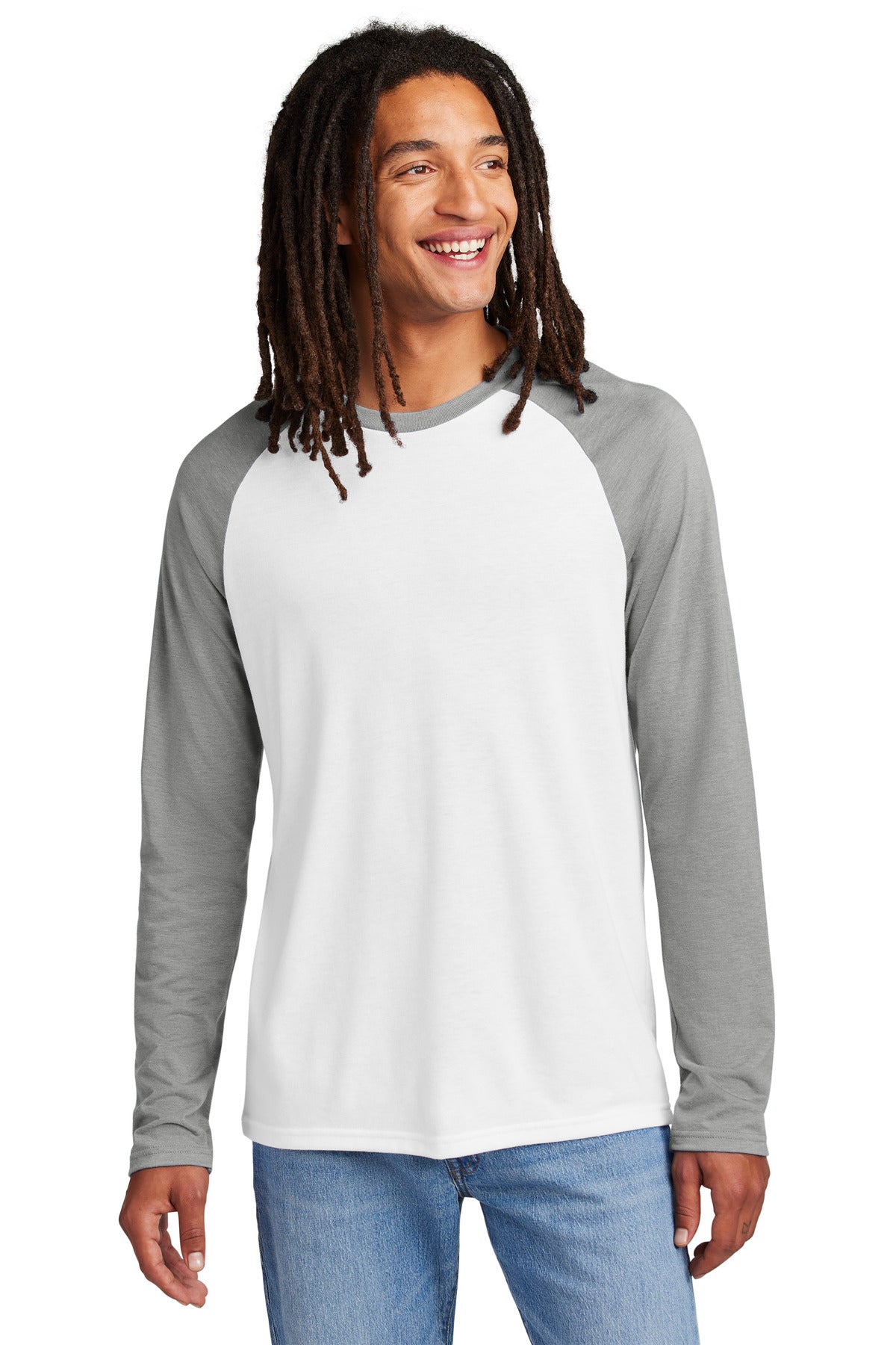 AllmadeÂ® Unisex Tri-Blend Long Sleeve Colorblock Raglan AL6009