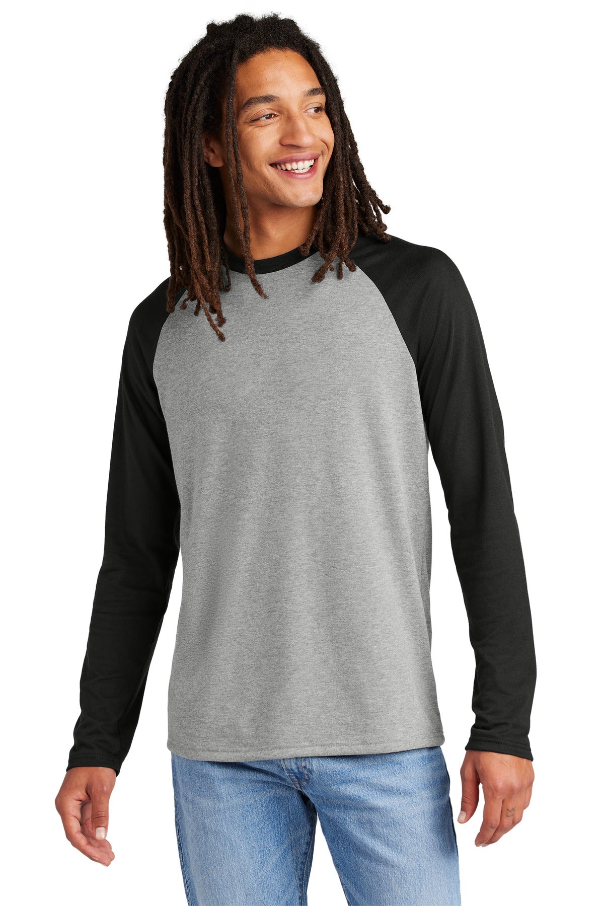 AllmadeÂ® Unisex Tri-Blend Long Sleeve Colorblock Raglan AL6009