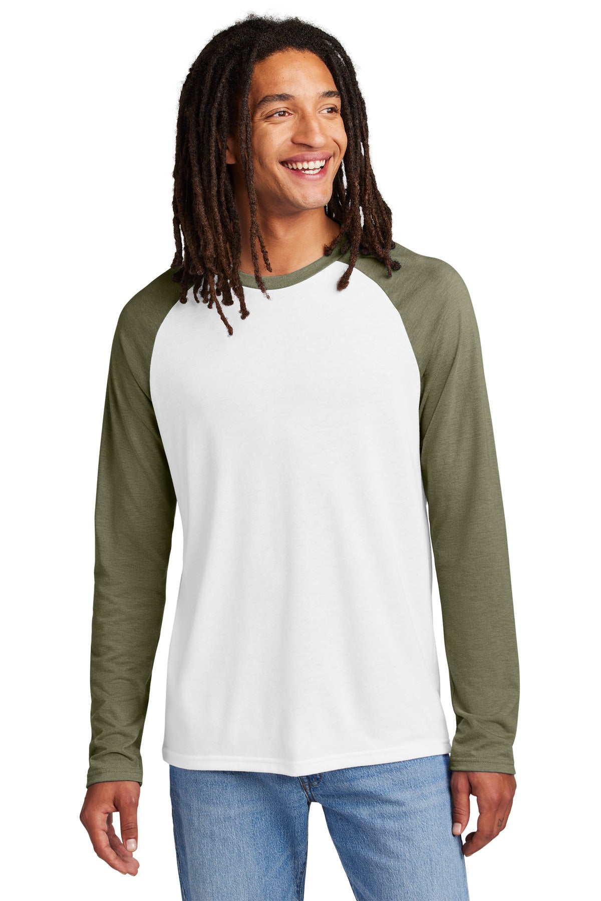 AllmadeÂ® Unisex Tri-Blend Long Sleeve Colorblock Raglan AL6009