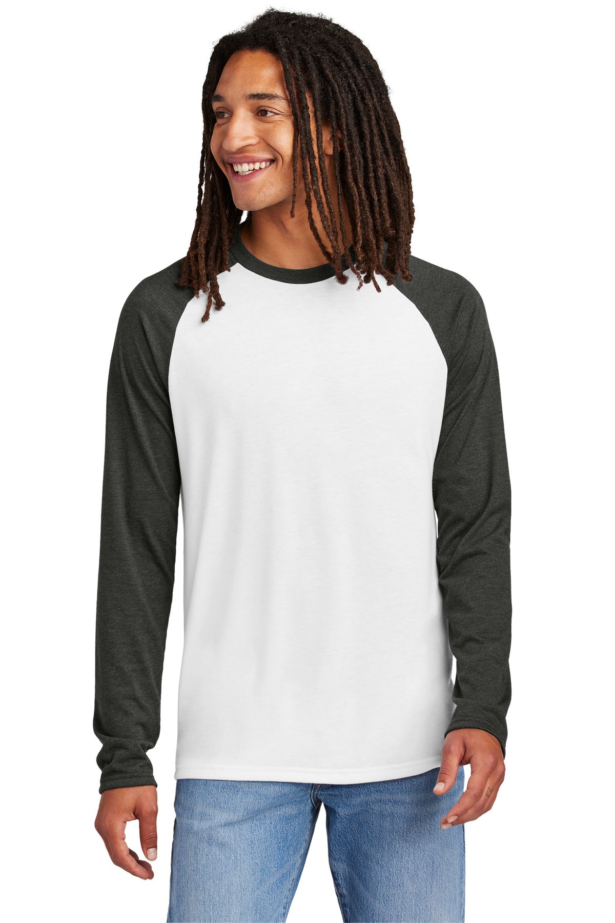 AllmadeÂ® Unisex Tri-Blend Long Sleeve Colorblock Raglan AL6009