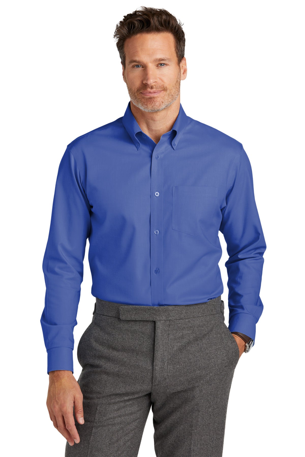 Brooks BrothersÂ® Wrinkle-Free Stretch Nailhead Shirt BB18002