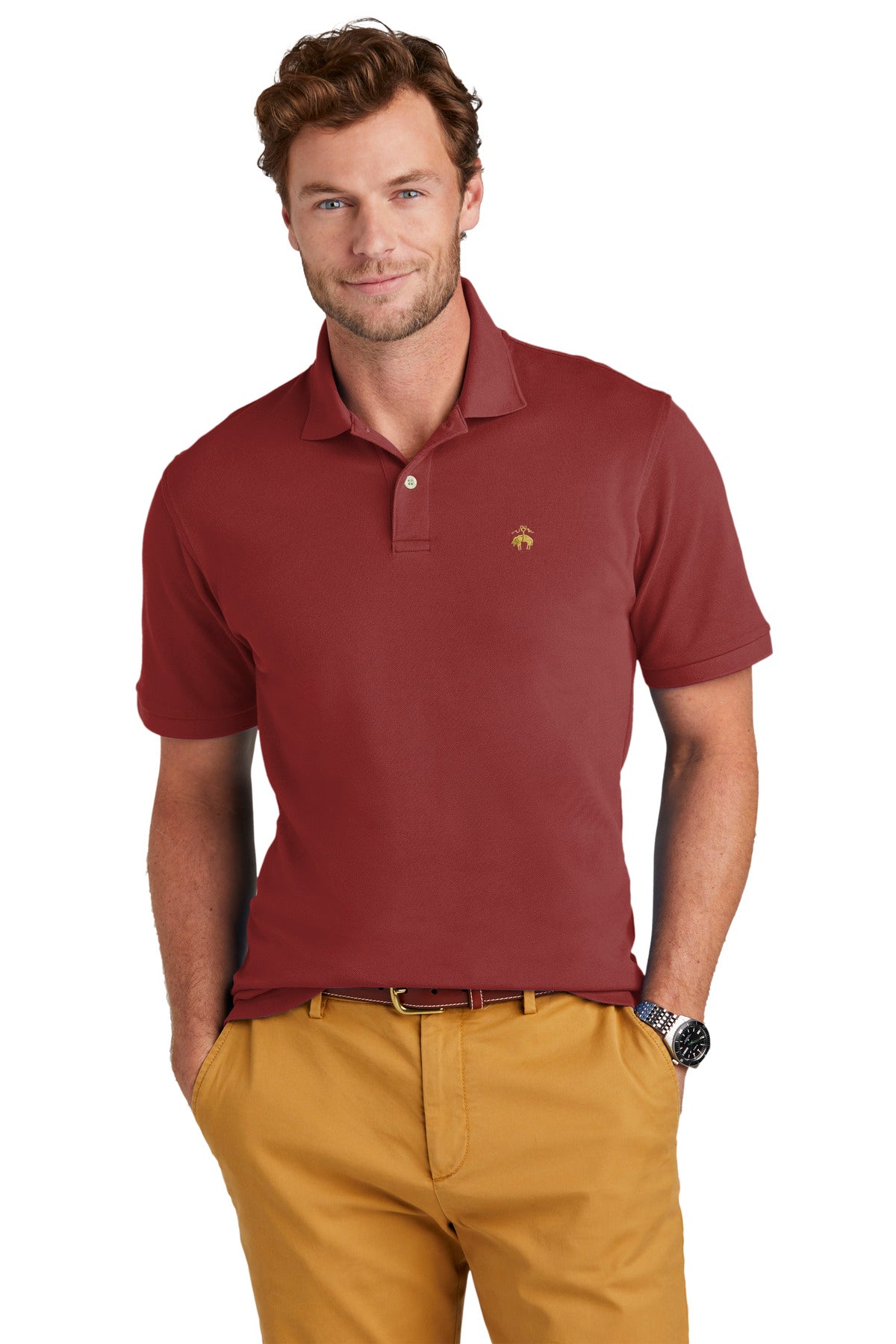 Brooks BrothersÂ® Pima Cotton Pique Polo BB18200