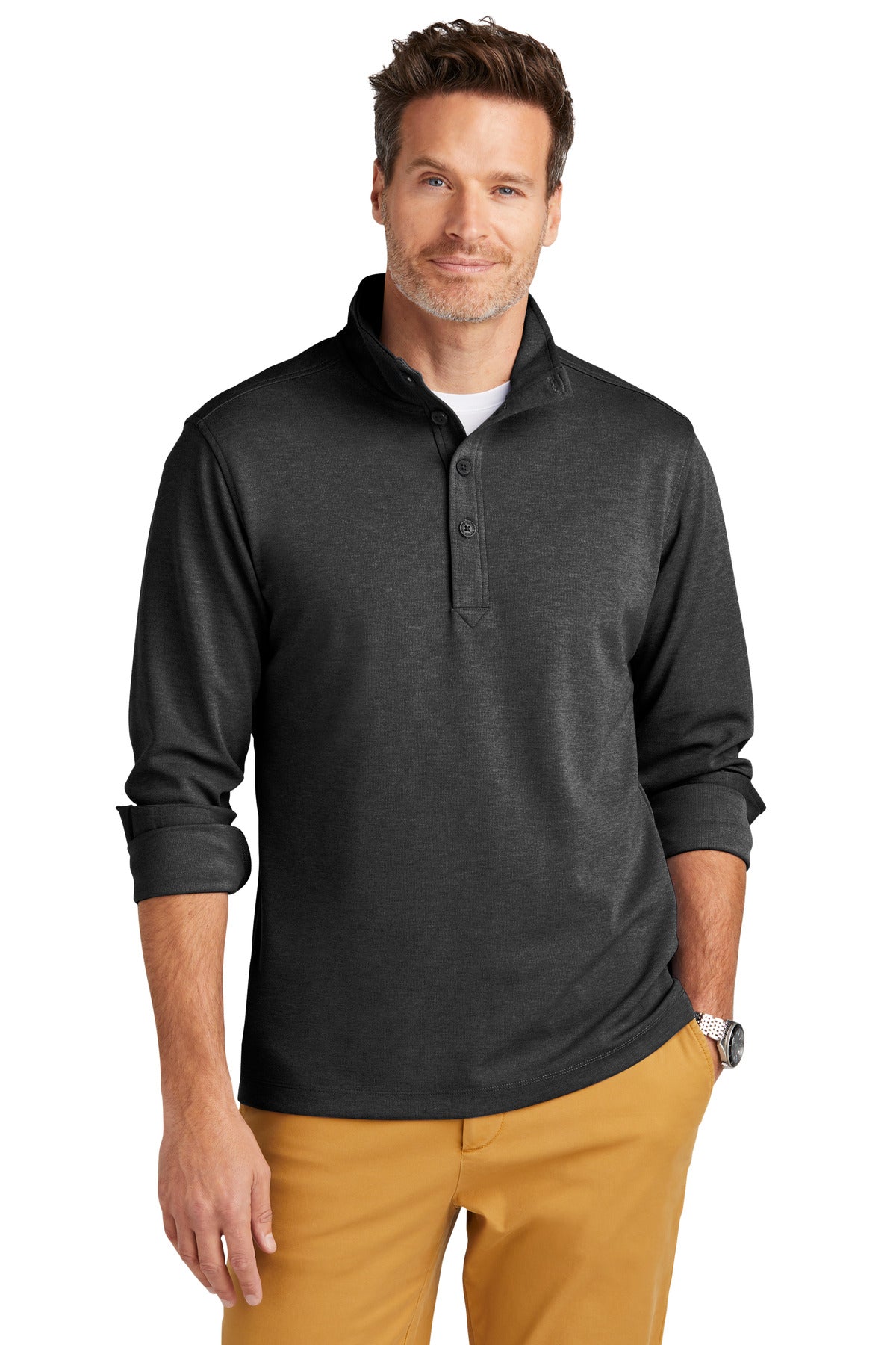 Brooks BrothersÂ® Mid-Layer Stretch 1/2-Button BB18202