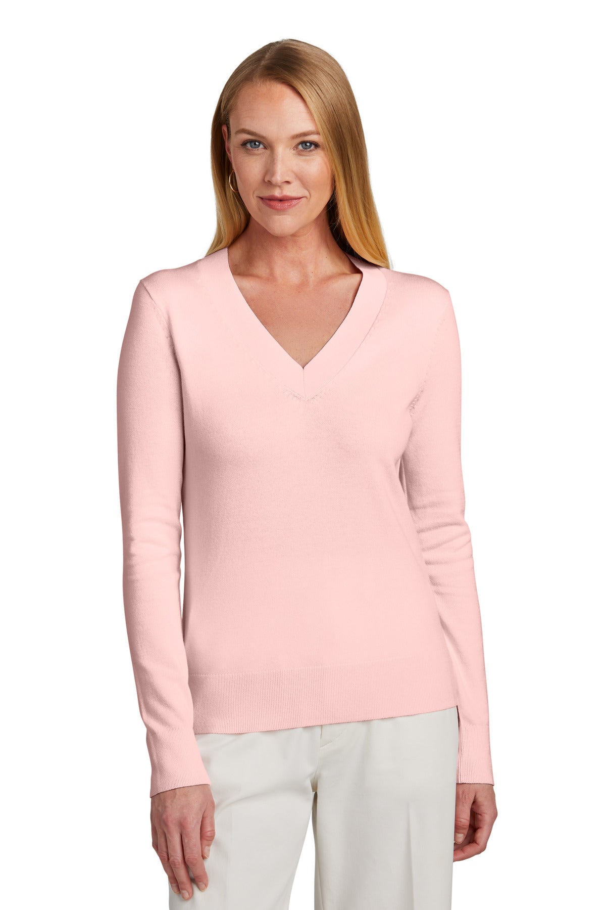 Brooks BrothersÂ® Women's Cotton Stretch V-Neck Sweater BB18401