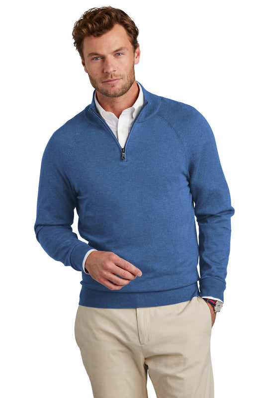 Brooks BrothersÂ® Cotton Stretch 1/4-Zip Sweater BB18402