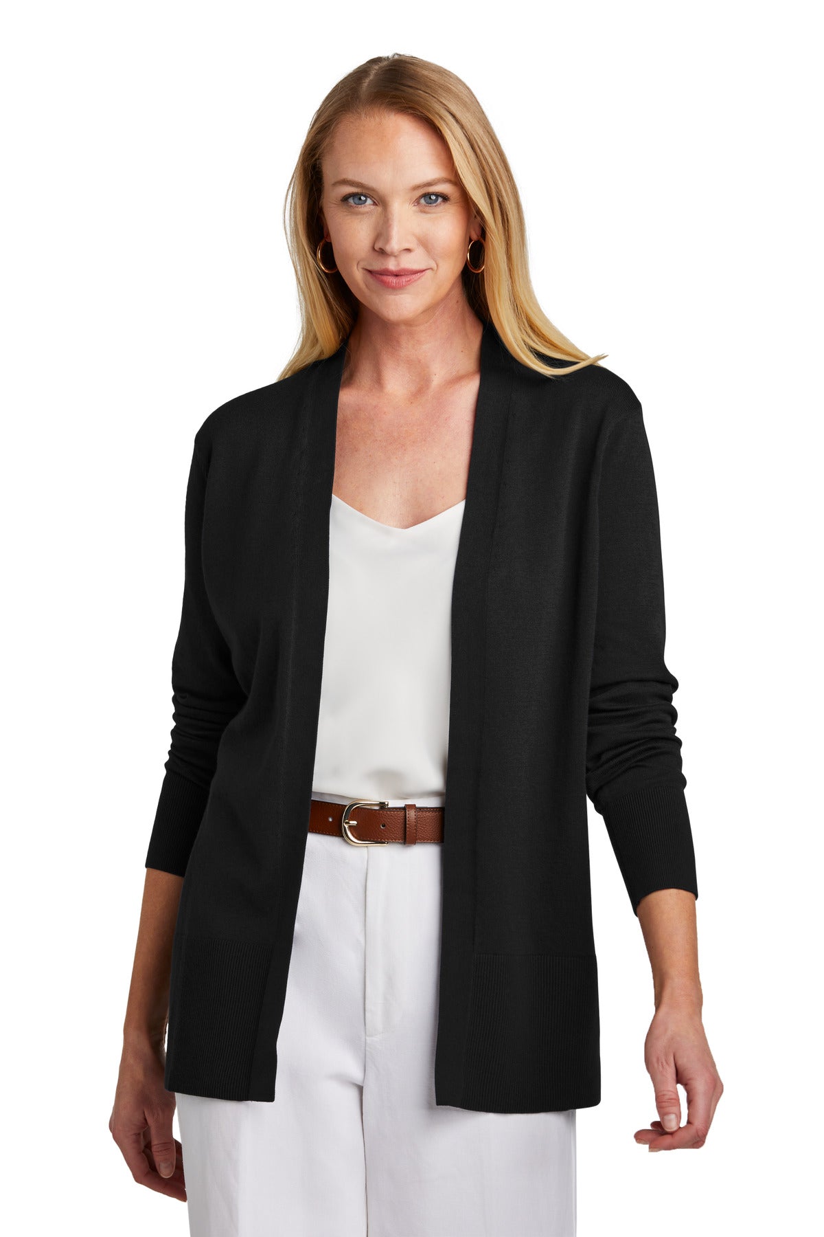 Brooks BrothersÂ® Women's Cotton Stretch Long Cardigan Sweater BB18403