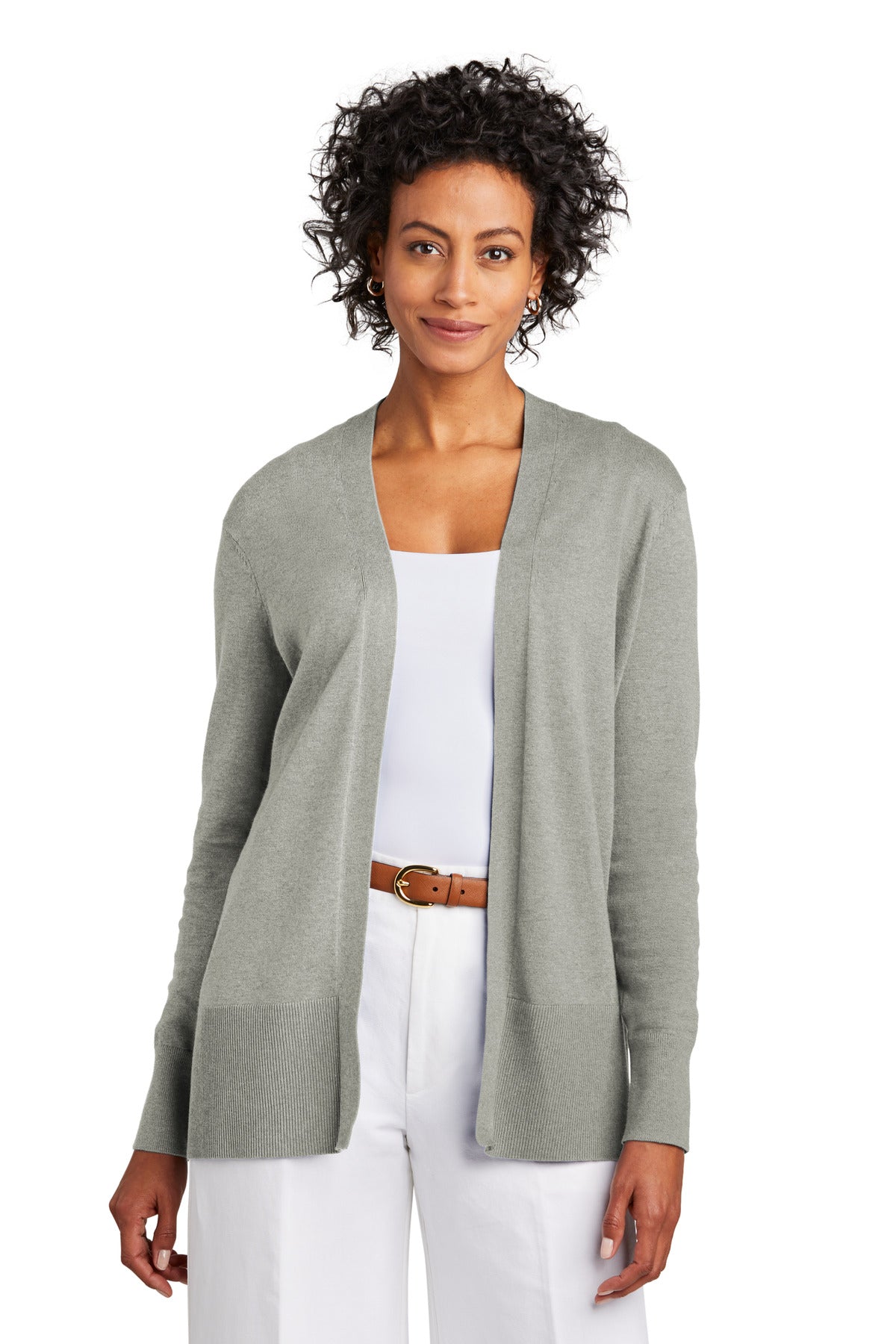 Brooks BrothersÂ® Women's Cotton Stretch Long Cardigan Sweater BB18403