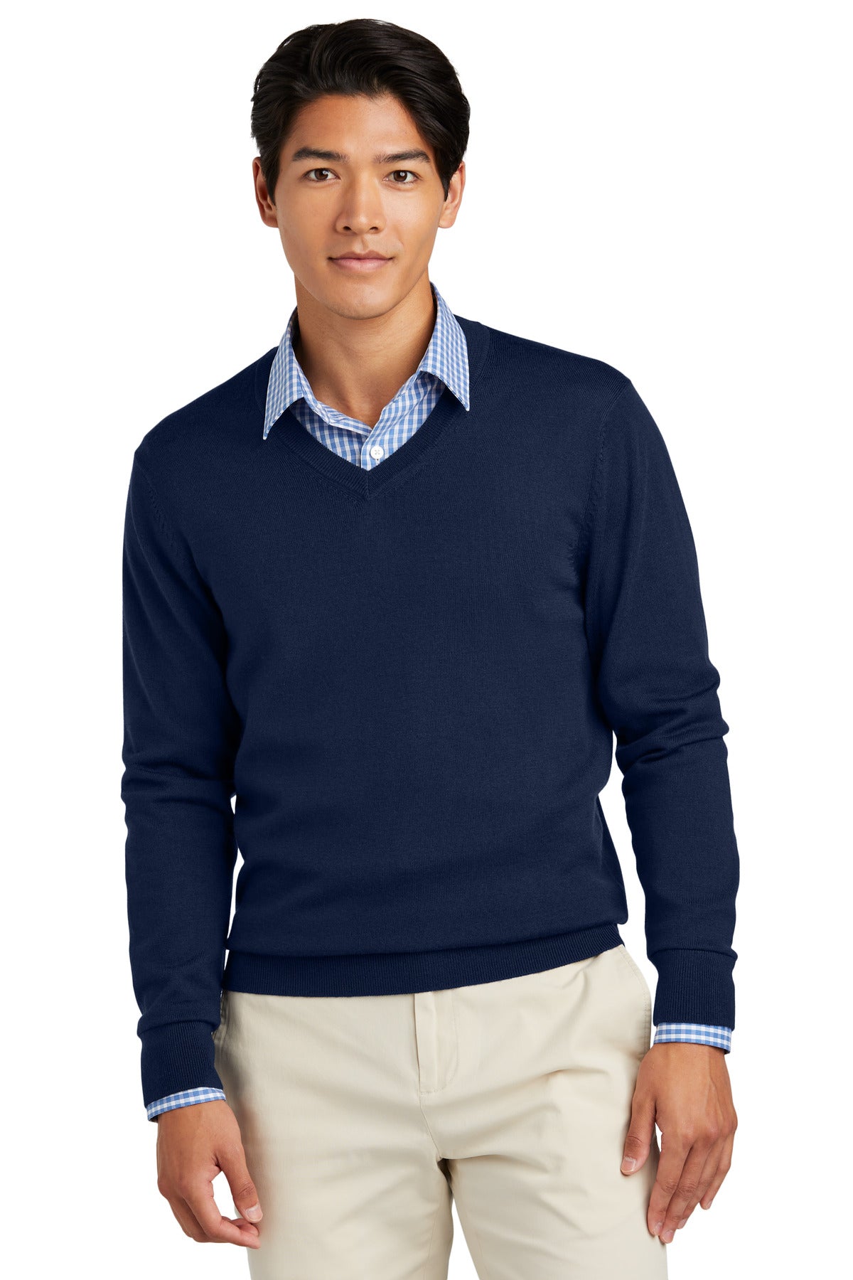 Brooks BrothersÂ® Washable Merino V-Neck Sweater BB18410