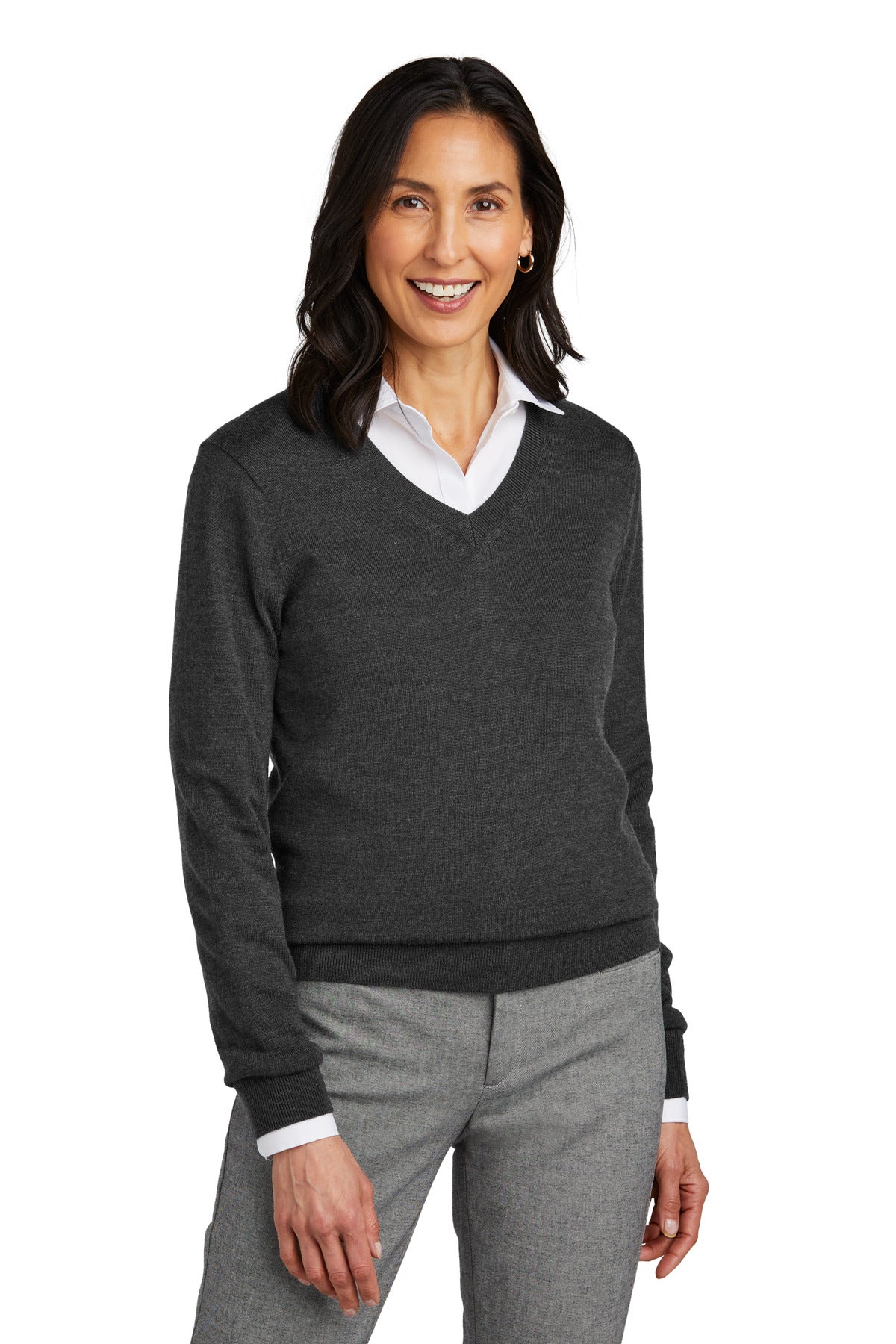 Brooks BrothersÂ® Women's Washable Merino V-Neck Sweater BB18411