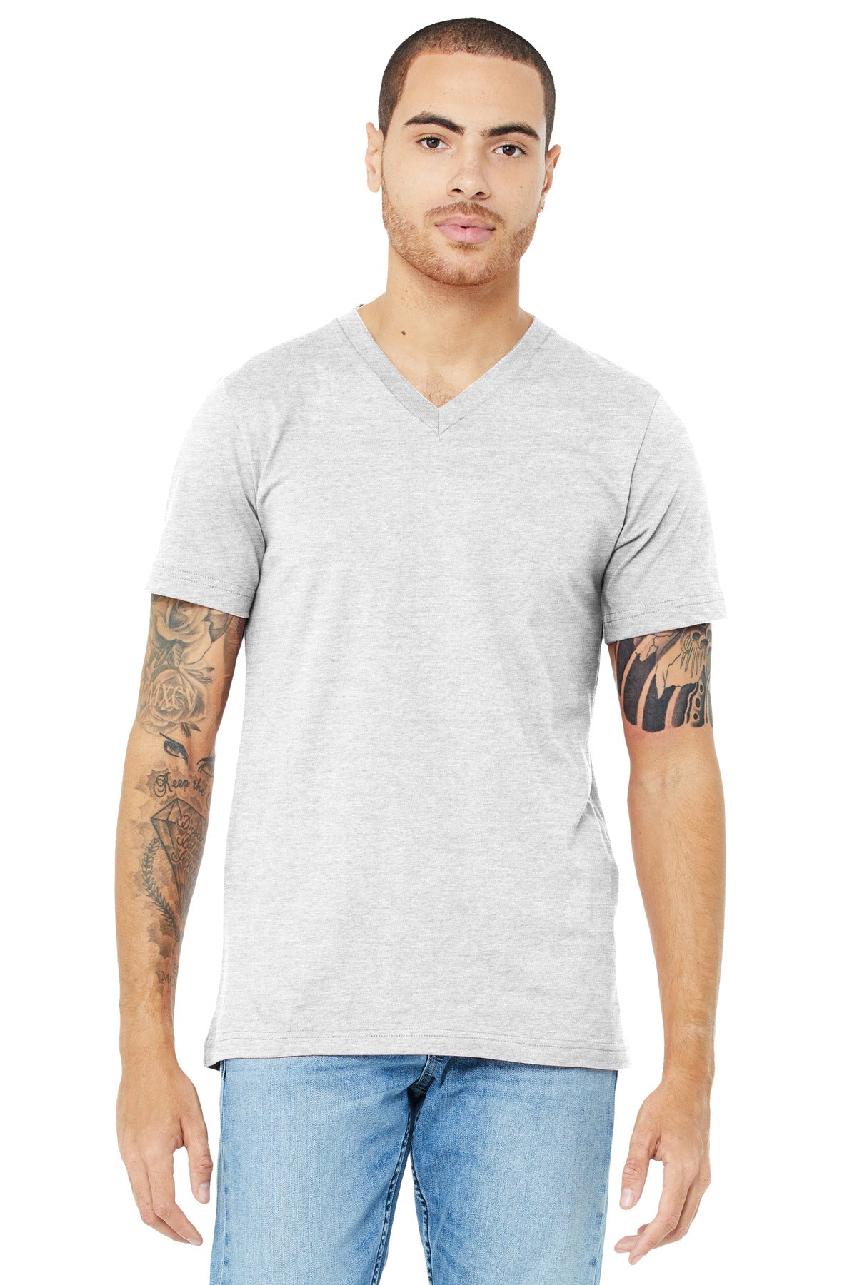 BELLA+CANVAS Â® Unisex Jersey Short Sleeve V-Neck Tee. BC3005