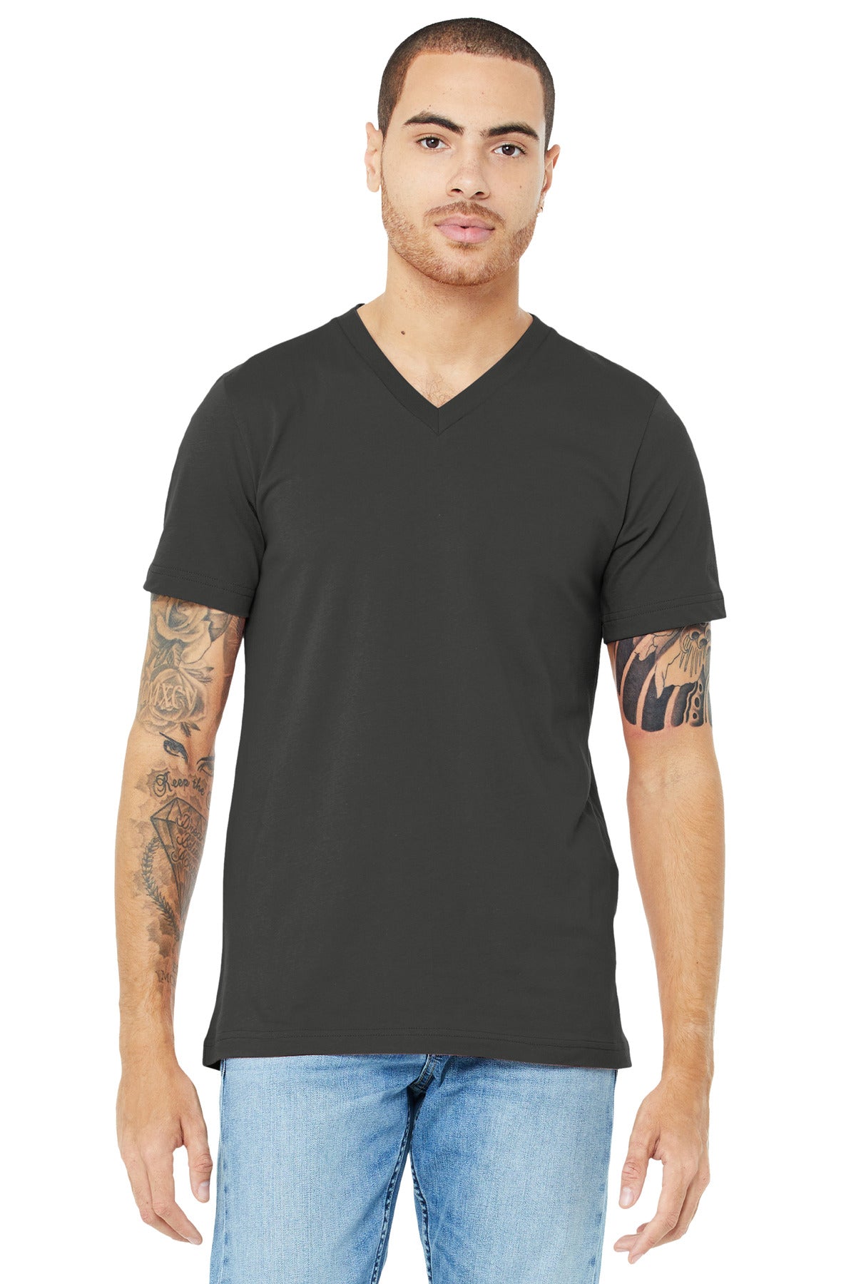 BELLA+CANVAS Â® Unisex Jersey Short Sleeve V-Neck Tee. BC3005