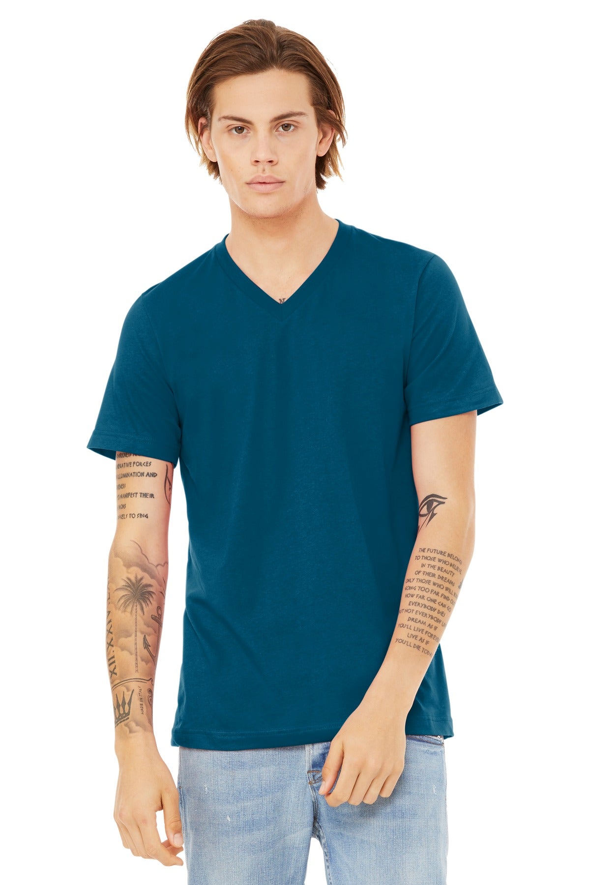 BELLA+CANVAS Â® Unisex Jersey Short Sleeve V-Neck Tee. BC3005