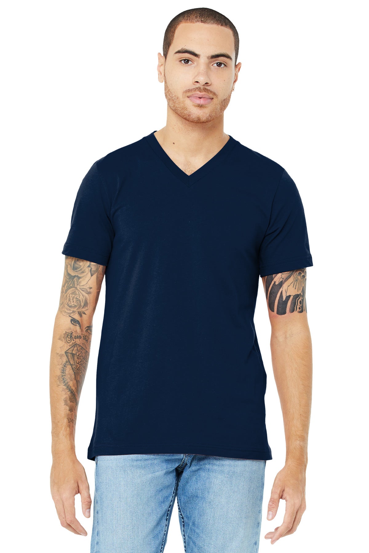 BELLA+CANVAS Â® Unisex Jersey Short Sleeve V-Neck Tee. BC3005