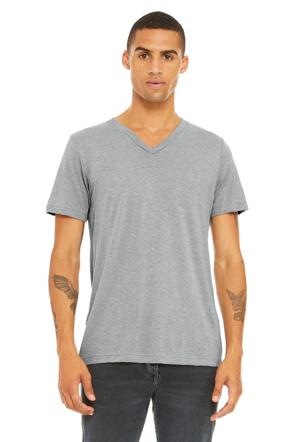 BELLA+CANVAS Â® Unisex Triblend Short Sleeve V-Neck Te. BC3415