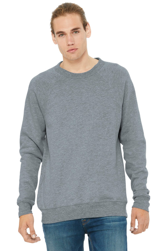 BELLA+CANVAS Â® Unisex Sponge Fleece Raglan Sweatshirt. BC3901