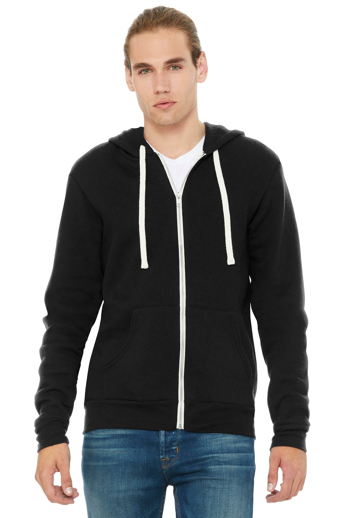 BELLA+CANVAS Â® Unisex Triblend Sponge Fleece Full-Zip Hoodie. BC3909