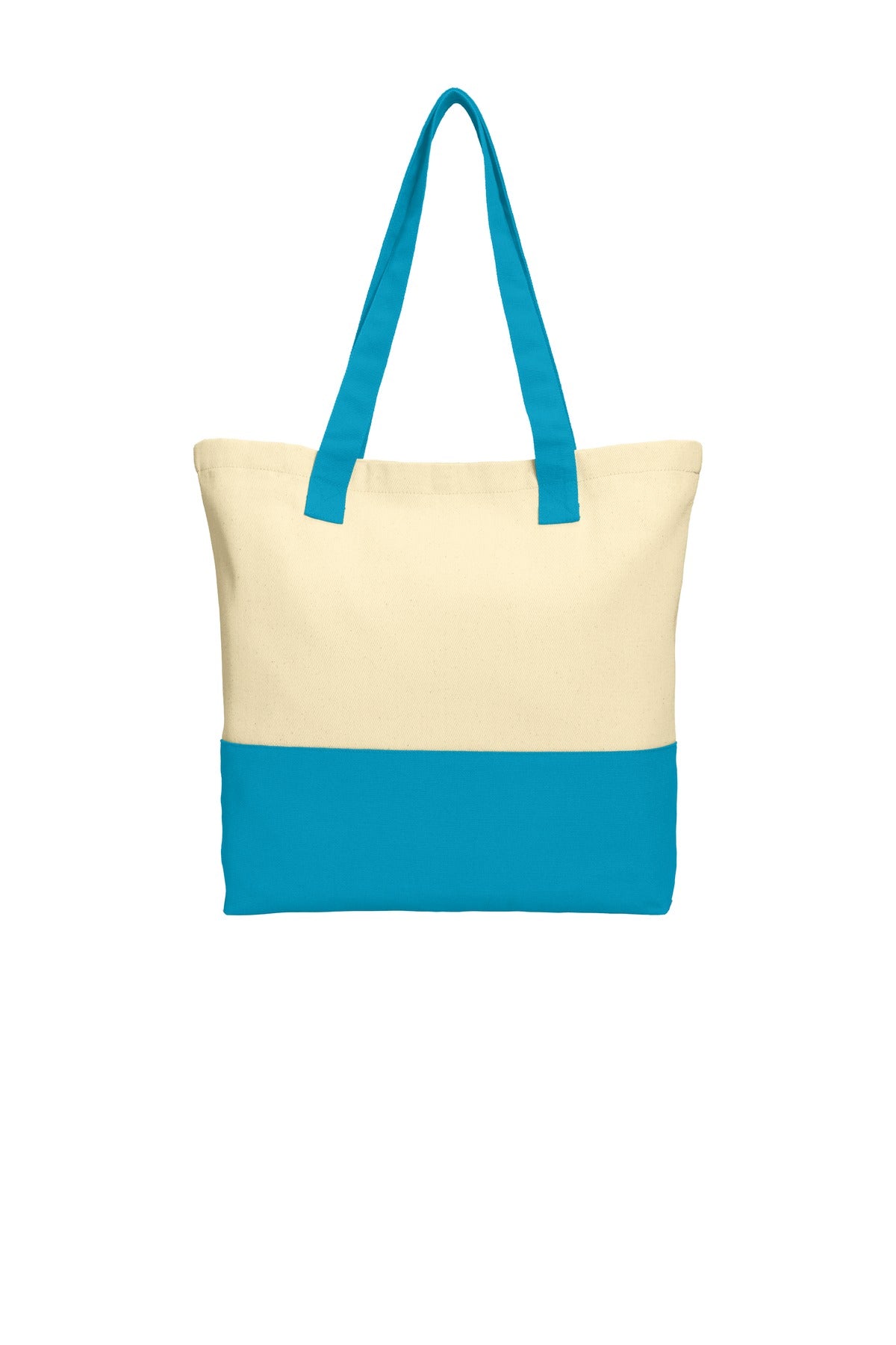 Port AuthorityÂ® Colorblock Cotton Tote. BG414