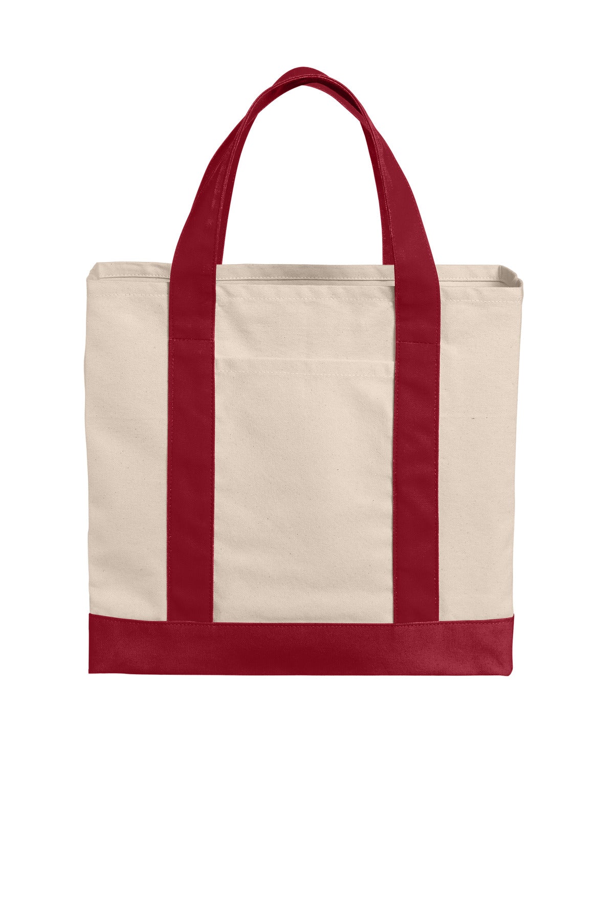 Port AuthorityÂ® Cotton Canvas Two-Tone Tote BG429