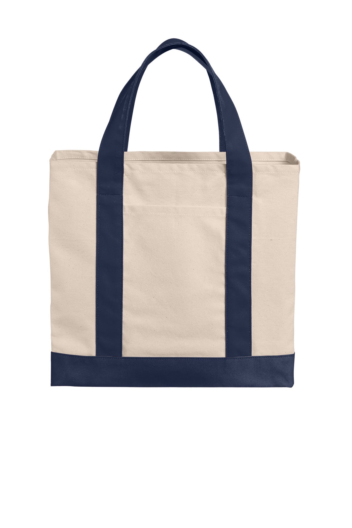 Port AuthorityÂ® Cotton Canvas Two-Tone Tote BG429