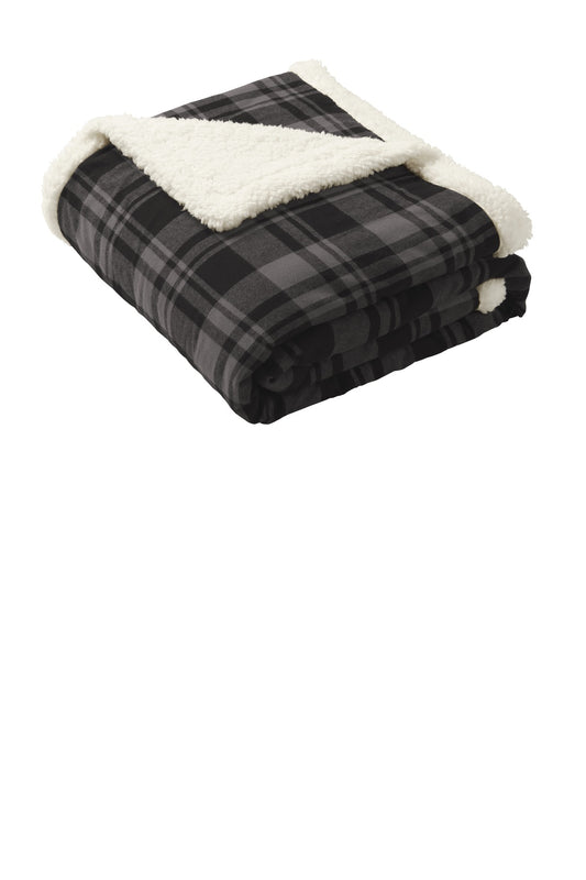 Port Authority ? Flannel Sherpa Blanket. BP43