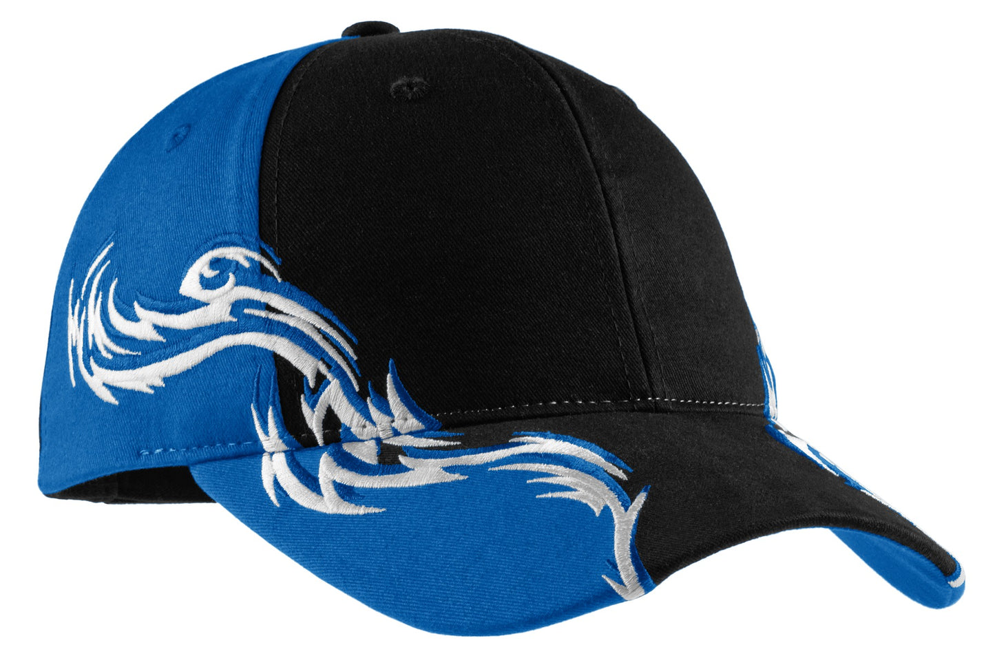 Port Authority? Colorblock Racing Cap with Flames.  C859