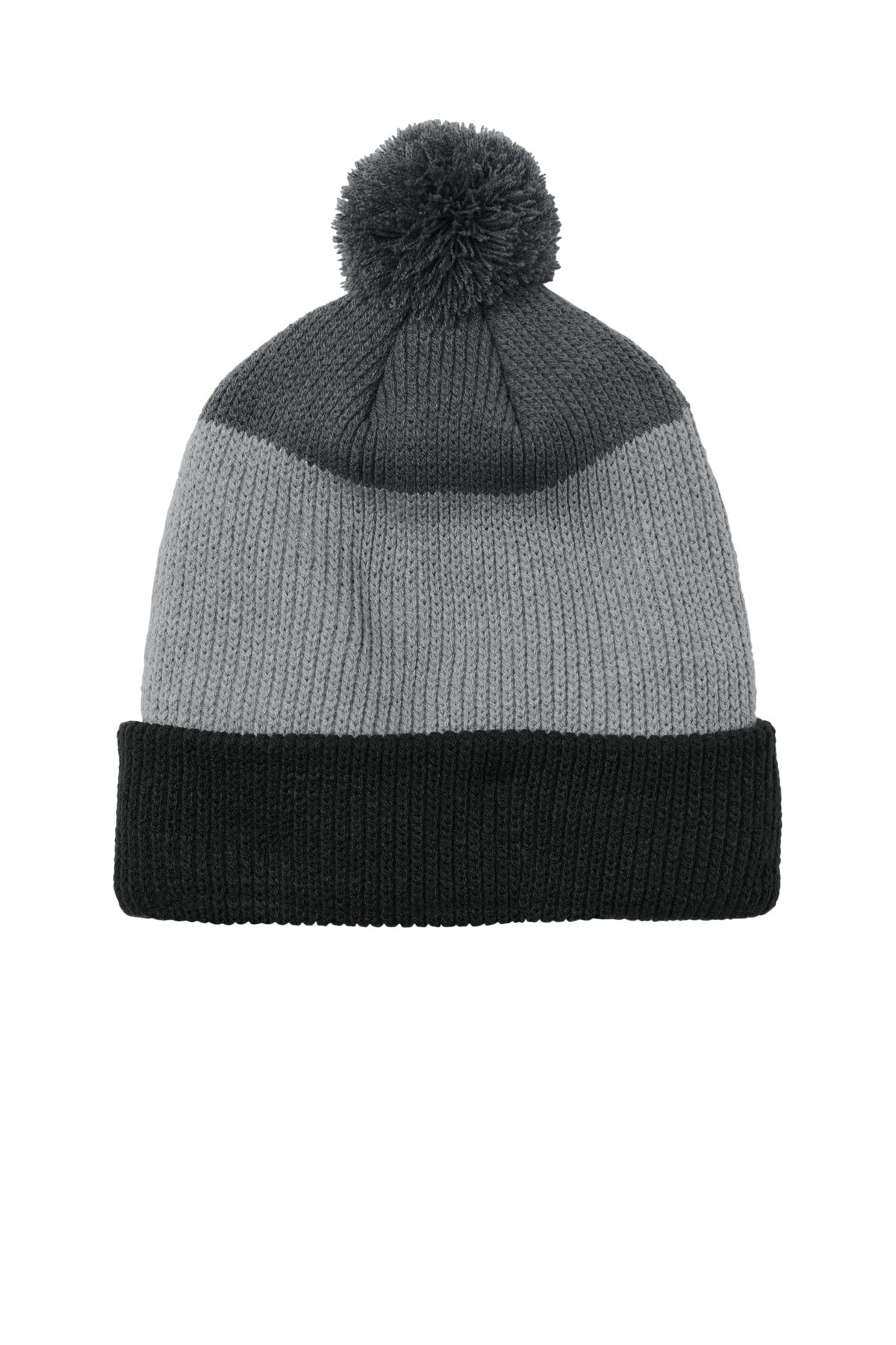 Port Authority? Cozy Striped Pom Beanie C979