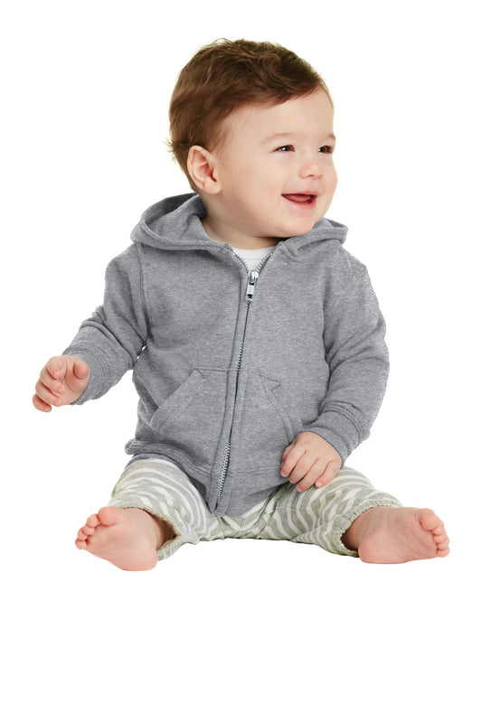 Port & CompanyÂ® Infant Core Fleece Full-Zip Hooded Sweatshirt. CAR78IZH