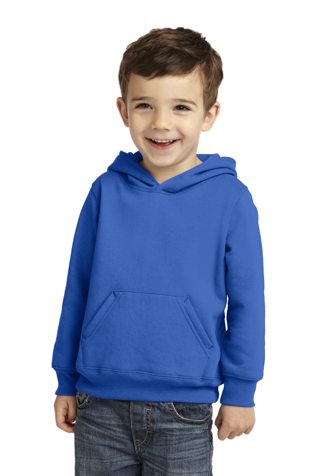 Port & CompanyÂ® Toddler Core Fleece Pullover Hooded Sweatshirt. CAR78TH