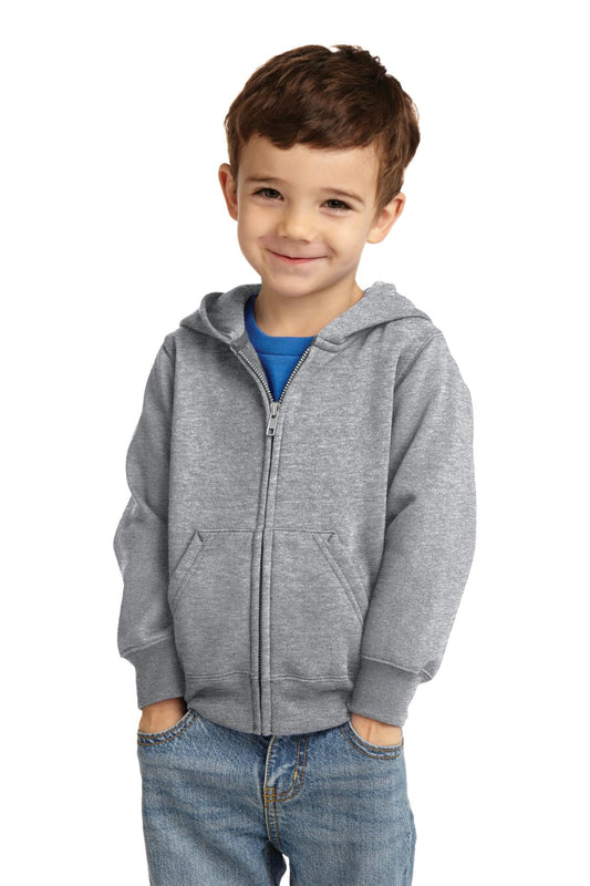 Port & CompanyÂ® Toddler Core Fleece Full-Zip Hooded Sweatshirt. CAR78TZH