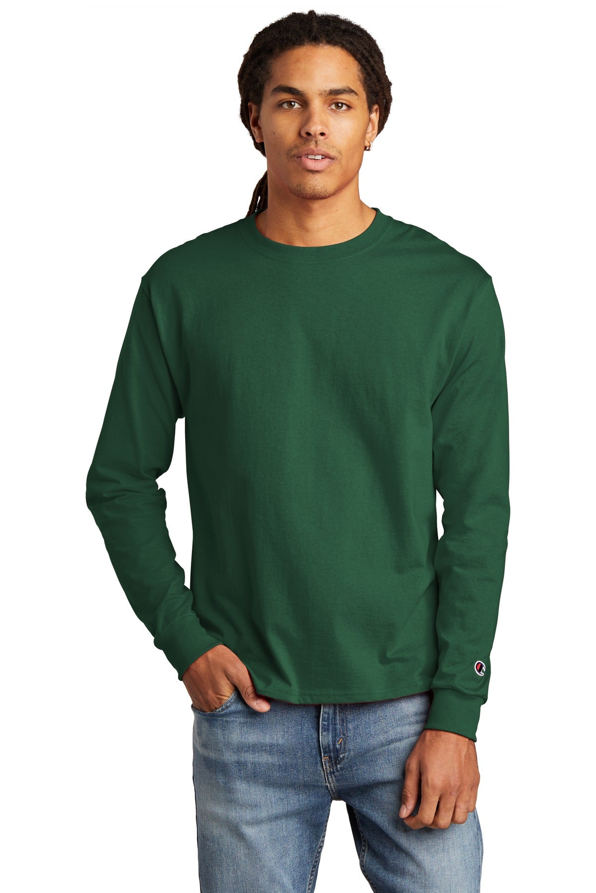 Champion Â®  Heritage 5.2-Oz. Jersey Long Sleeve Tee CC8C