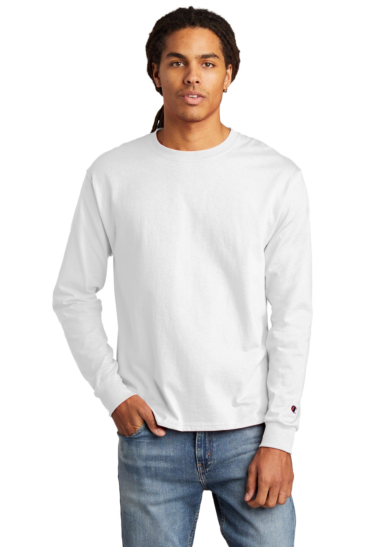 Champion Â®  Heritage 5.2-Oz. Jersey Long Sleeve Tee CC8C