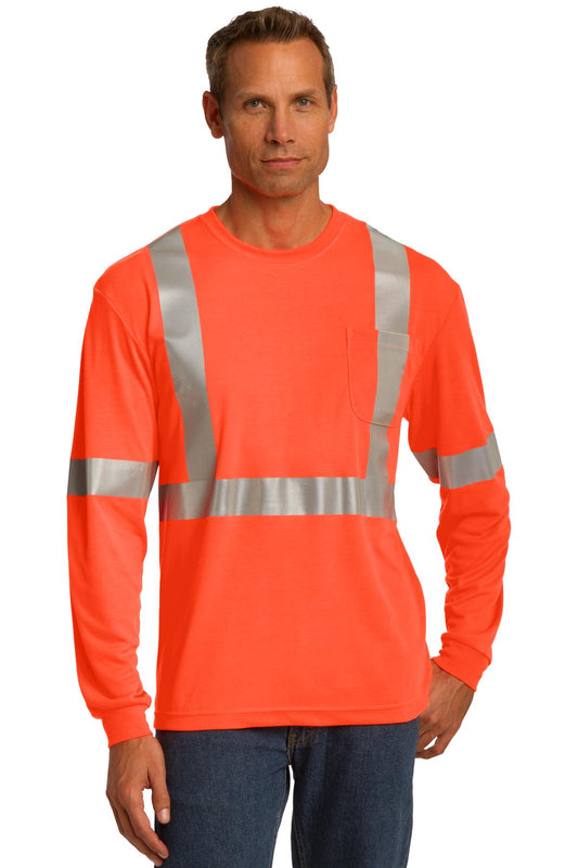 CornerStone? ANSI 107 Class 2 Long Sleeve Safety T-Shirt. CS401LS