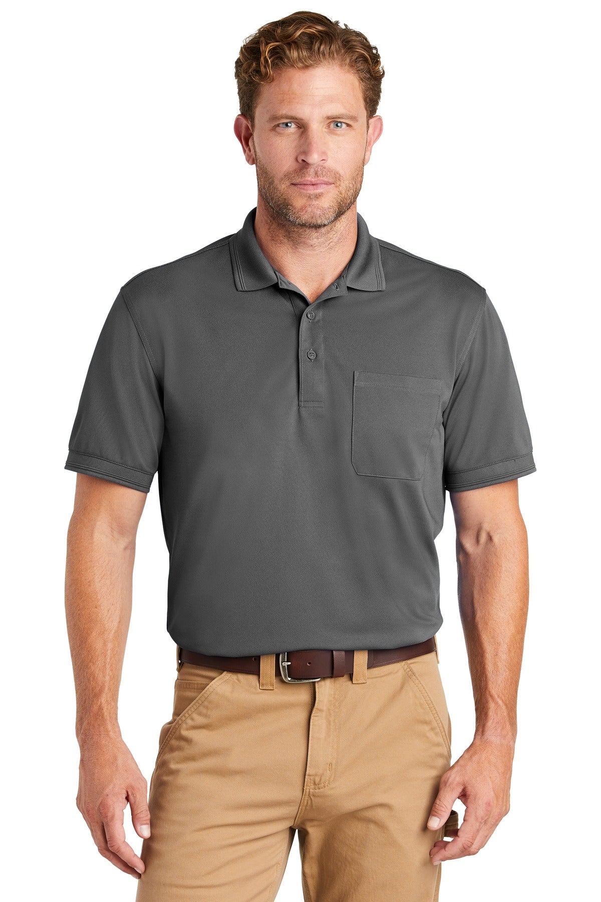 CornerStone Â® Industrial Snag-Proof Pique Pocket Polo. CS4020P